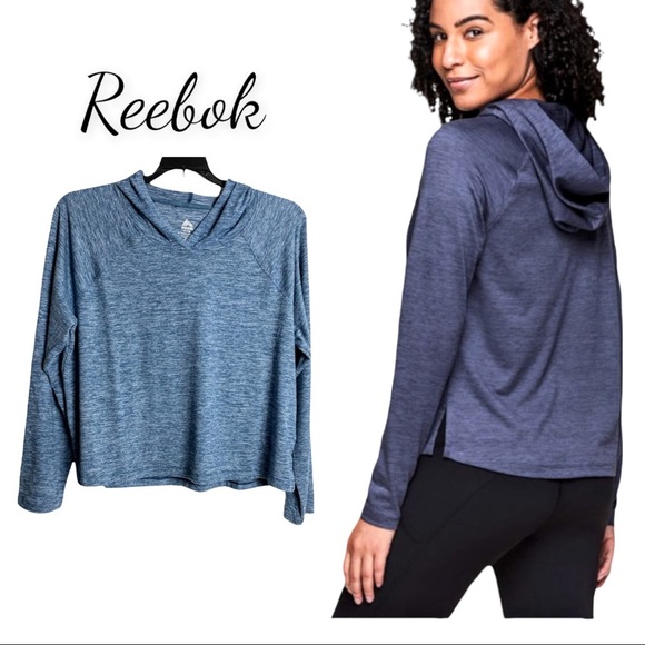 NWT RBX Space Dye Crop Pullover Moisture Wicking Hoodie - Picture 11 of 13